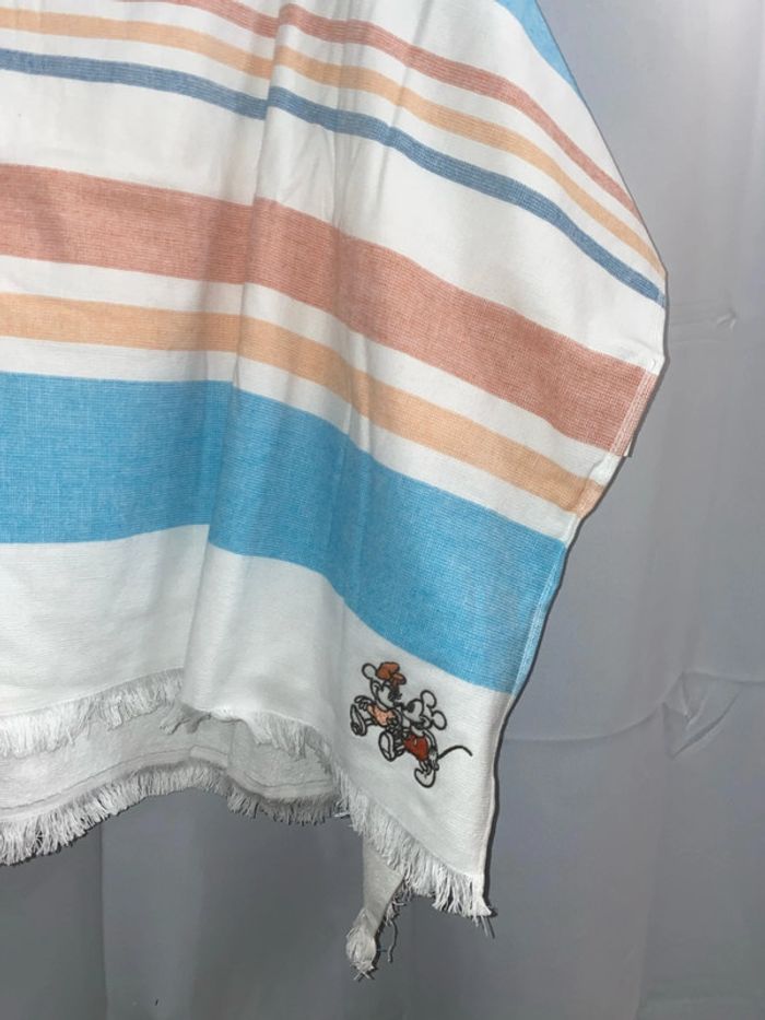 Peignoir poncho coton blanc/bleu Disney Home 80x60 neuf - n70c - photo numéro 7