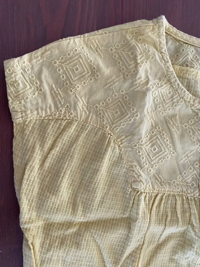 Blouse sans manche tape à l’œil jaune - photo numéro 2