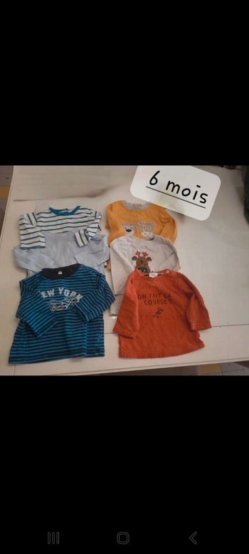 T-shirt manche longue 6 mois