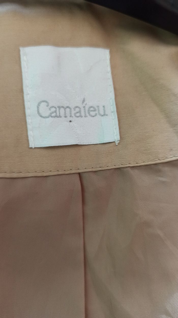 ☔ Trench beige Camaïeu taille 46 avec ceinture ☔ - photo numéro 3