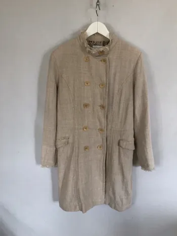 Trench beige en lin Mango taille XL / 42 44 excellent état