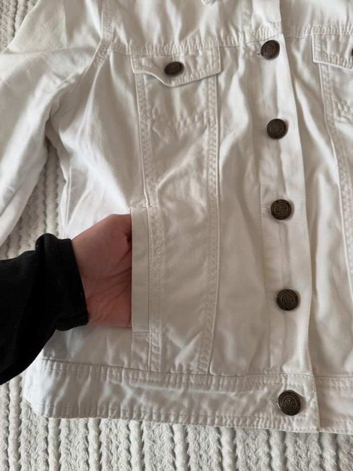 Veste en jean blanche / Taille 36 - photo numéro 8