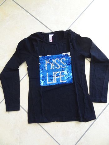 T-shirt noir T12ans