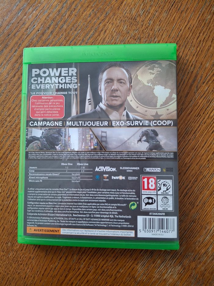 Jeu xbox one call of duty advenced warfare neuf - photo numéro 2