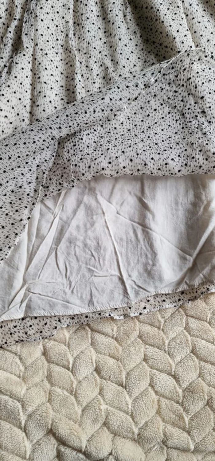 Robe en soie courte et manches longues Ba&sh modèle Dolly gris clair taille XS ou 34 - photo numéro 8