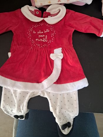 Grenouillère de Noël avec pressions