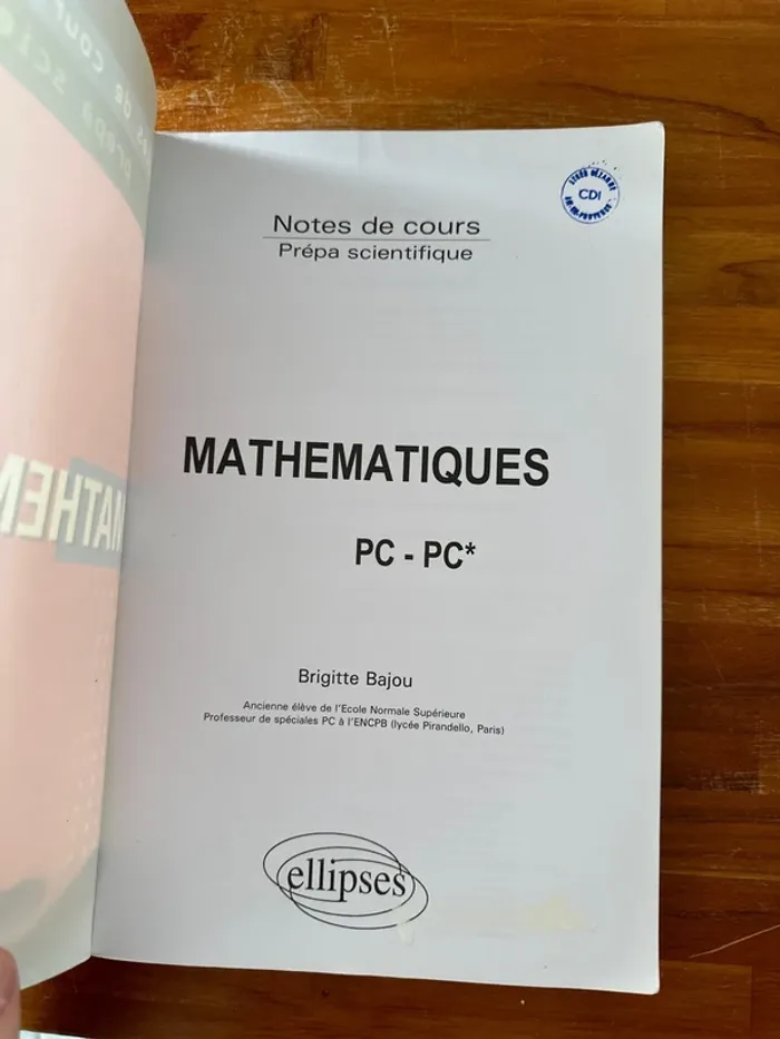 Livre mathématique pc-pc* - photo numéro 4