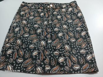 Jupe imprimé marron et noir