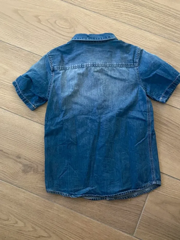 Chemise en jean manches courtes okaidi - photo numéro 2