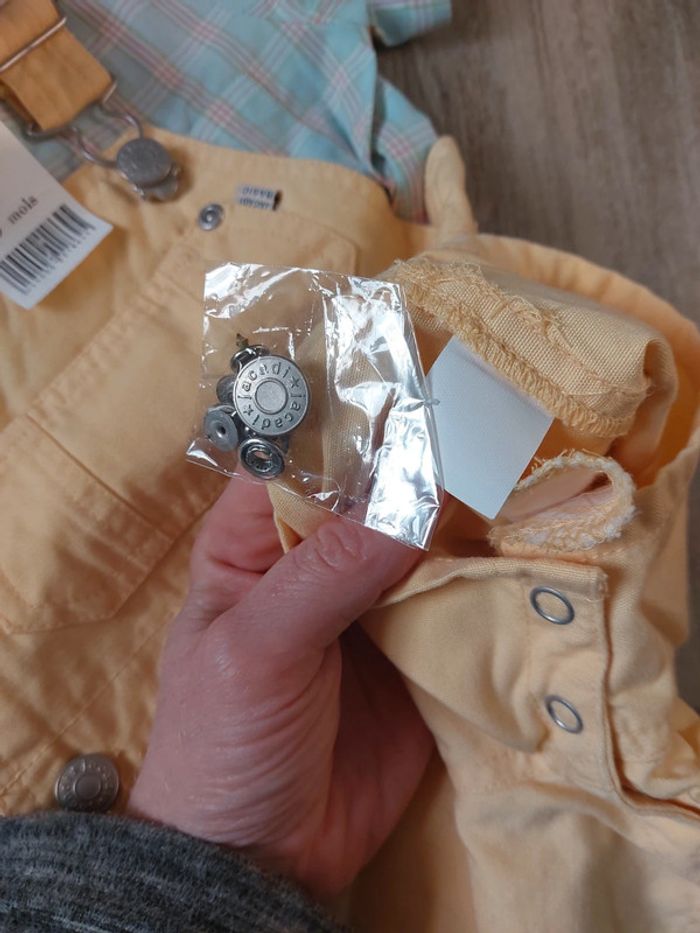 Ensemble salopette chemisette - photo numéro 3