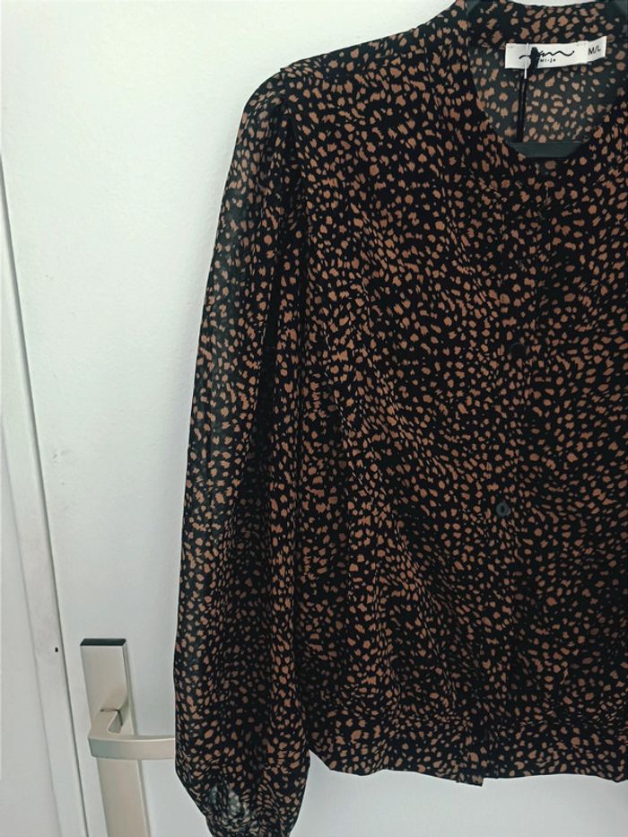 Chemisier blouse motif tacheté Taille M/L Neuf avec étiquette
