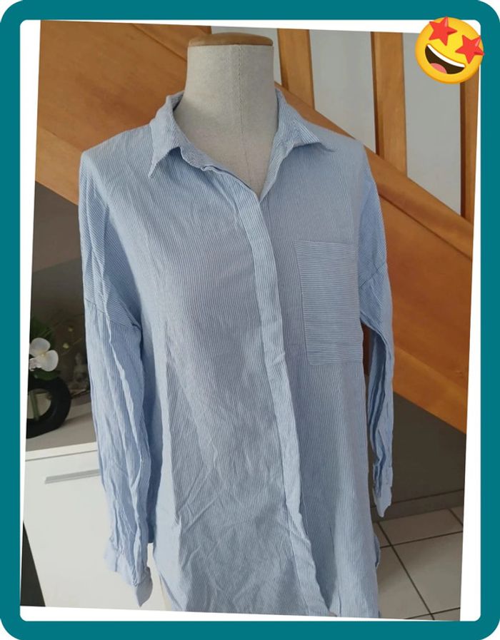 Chemise à rayures Taille M🌿💝 - photo numéro 2