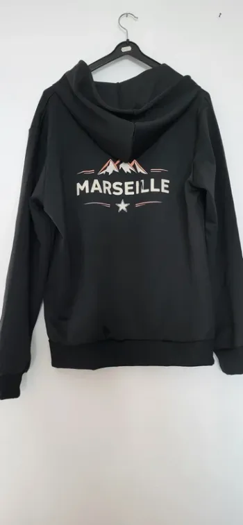 Veste à capuche logo "Marseille"
