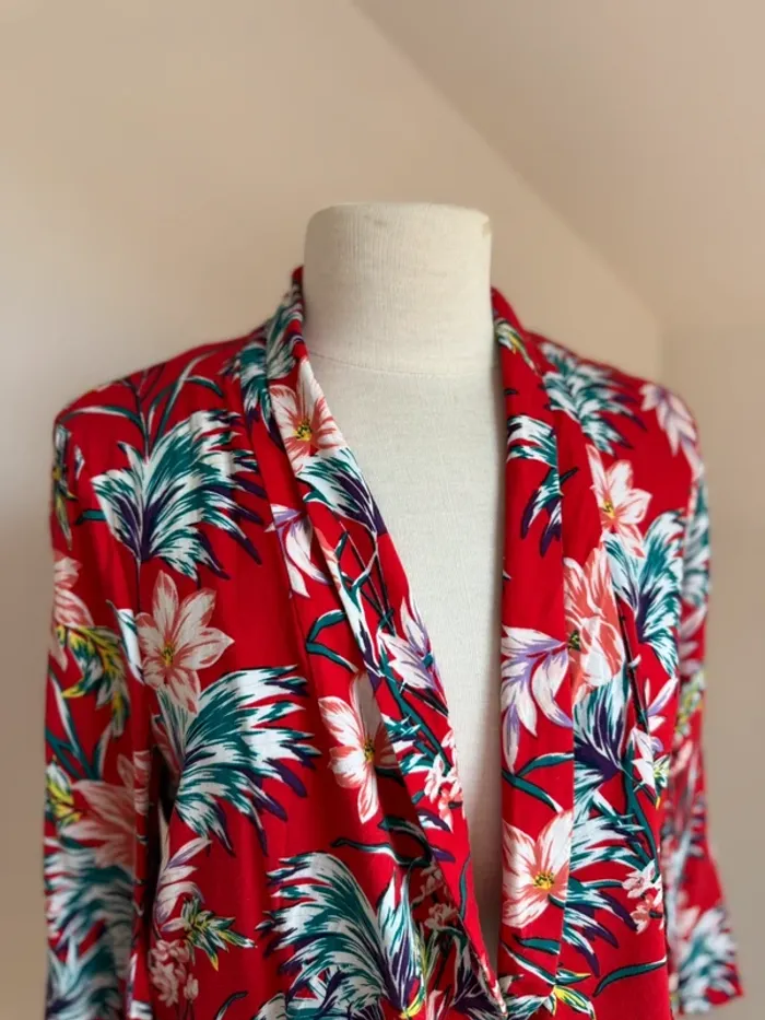 Superbe Veste fleuri fluide Promod 40 🌸 40 L - photo numéro 2