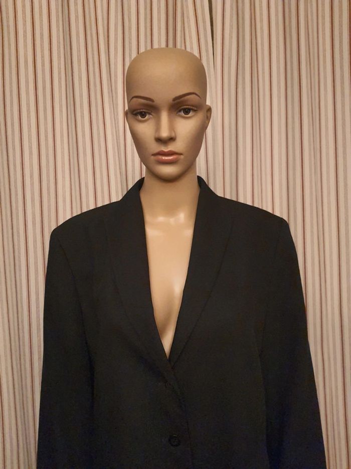 Jolie Pardessus noir Miēl taille 42 made Canada - photo numéro 2