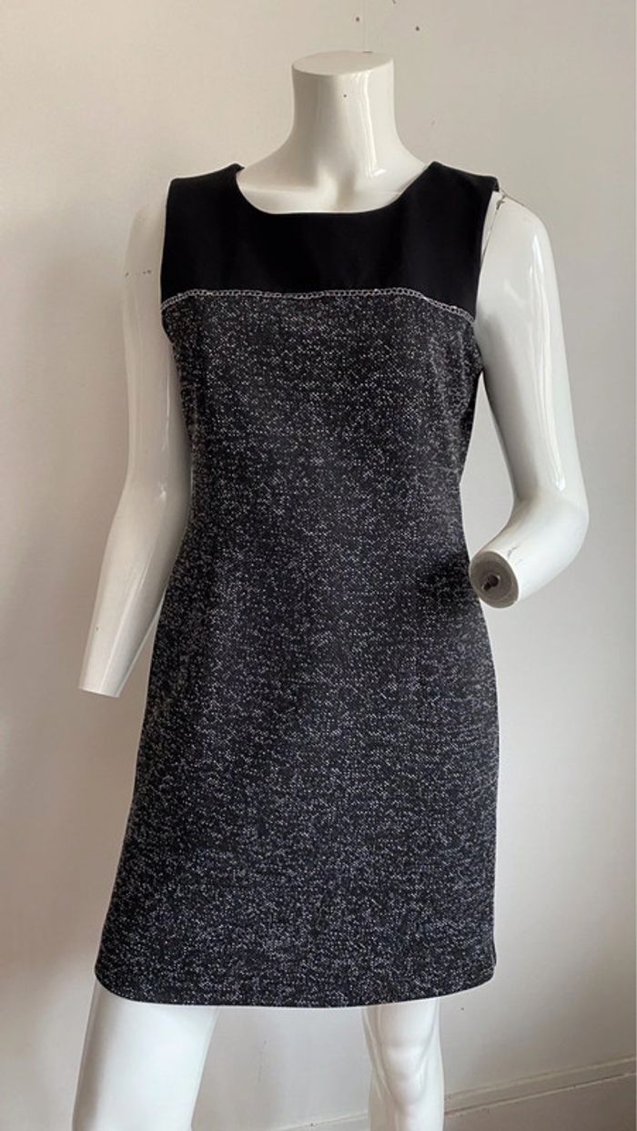 Robe noire et grise Christine Laure taille 38 Christine Laure