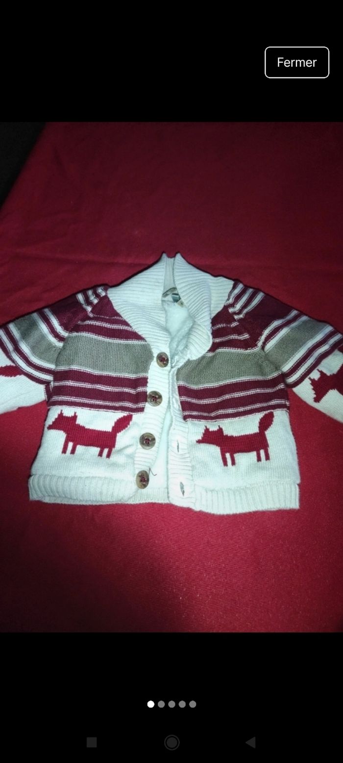 Très beau gilet bébé e15