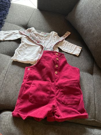 ensemble salopette short