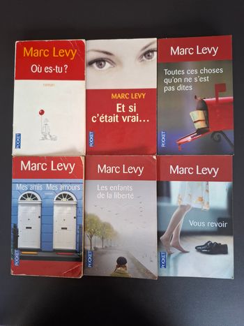 Lot de 6 romans de Marc Lévy en bon état