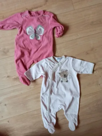 Lot de 2 pyjamas hiver fille