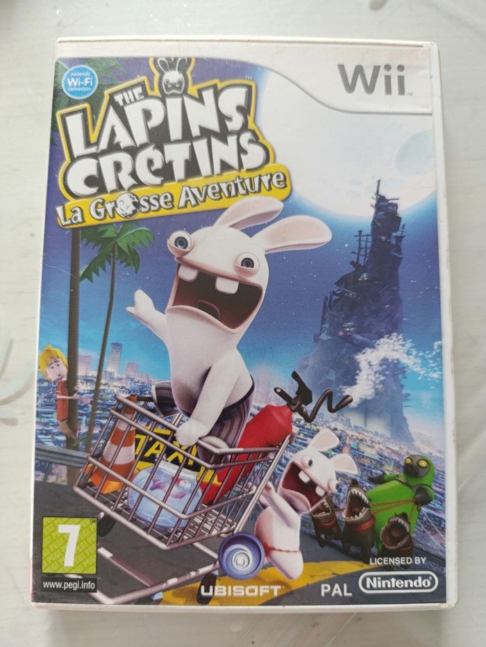 Jeu Nintendo Wii lapins crétins la grosse aventure