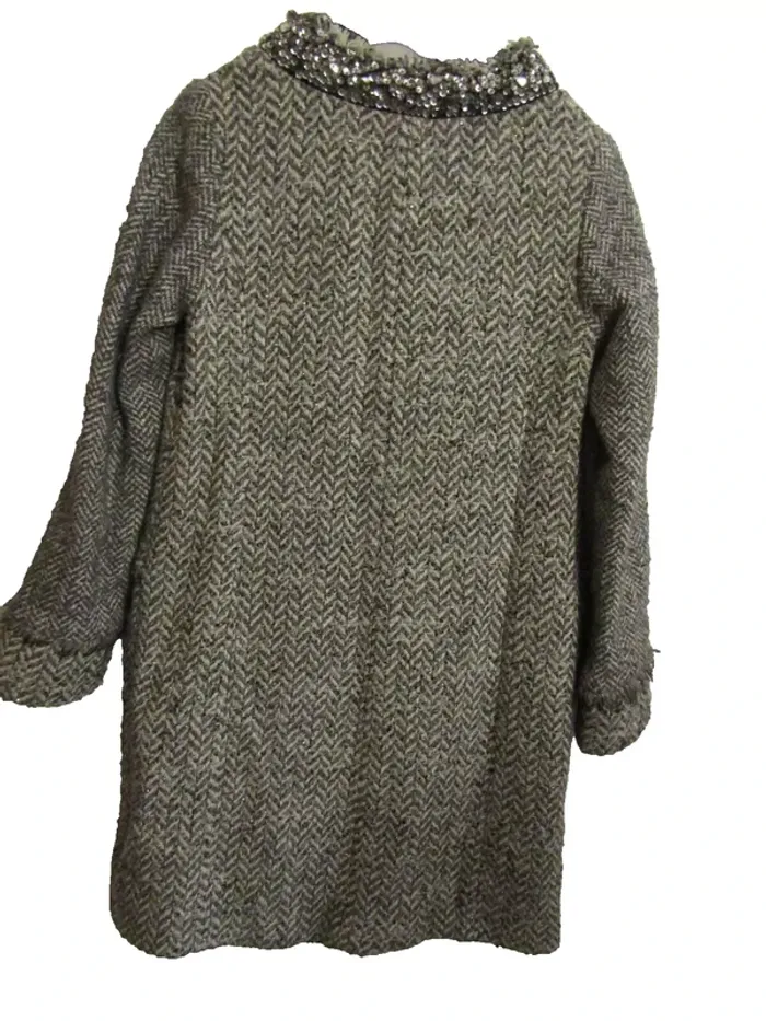 manteau pardessus en 30% laine   marque impérial taille indiquée S = 36/38 - photo numéro 6