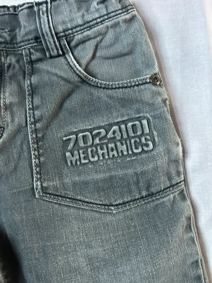 Bermuda jean gris Vertbaudet - photo numéro 3