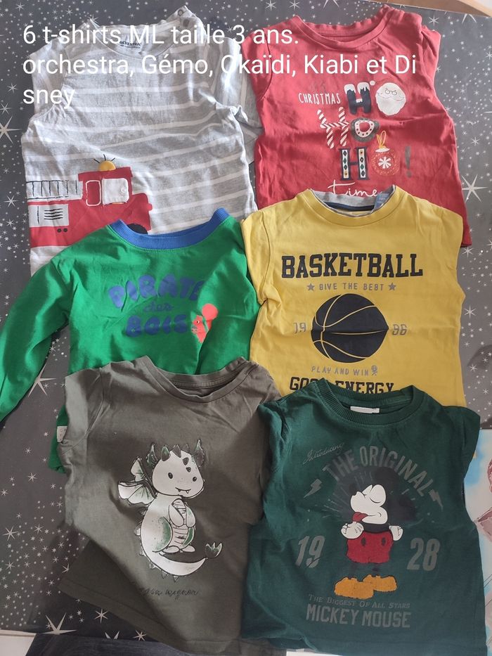 Lot t-shirts ML et sweats  3 ans - photo numéro 2