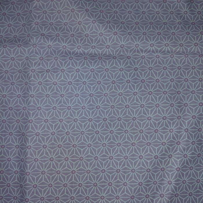 Coupon de coton asanoha mauve - photo numéro 2