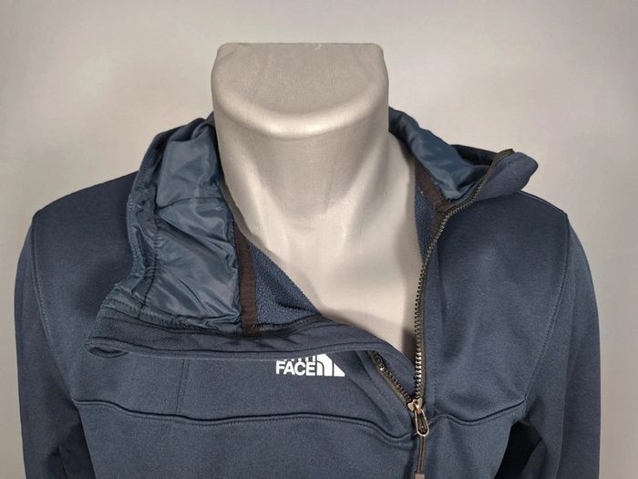 Sweat The North Face S homme capuche polaire zippé bleu foncé (543) - photo numéro 6
