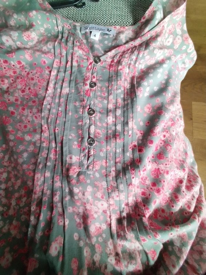 Blouse fleurie scottage - photo numéro 2
