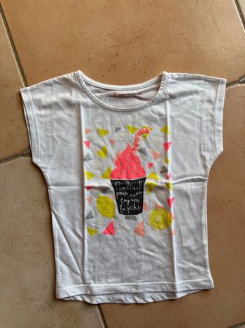 T-shirt manches courtes filles, Gemo Kids, cinq ans
