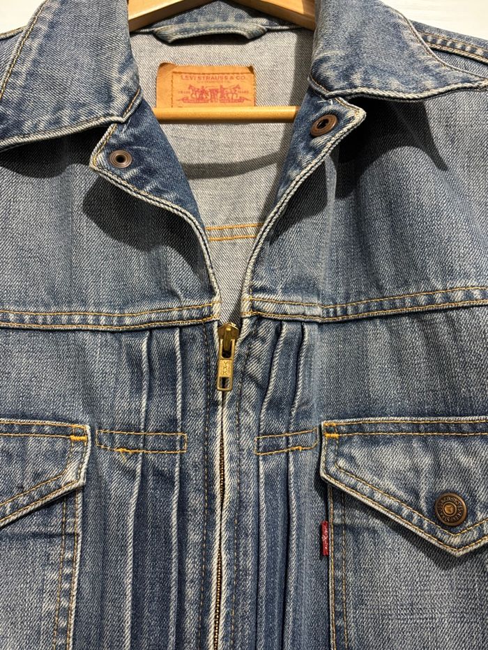 Veste en jean zippee vintage Levi’s - photo numéro 4