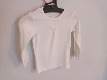 Tee-shirt uni blanc fille Orchestra 2ans