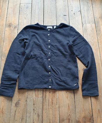 Veste bleu marine boutons carrés Okaïdi 12 ans