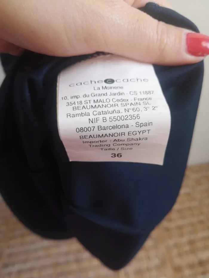 Robe dentelle bleue marine cache cache - photo numéro 10