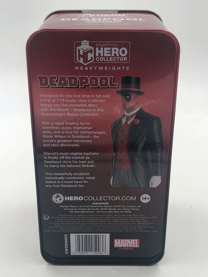 Figurine / Statue de collection en métal Deadpool Eaglemoss Hero collection Neuf - photo numéro 3