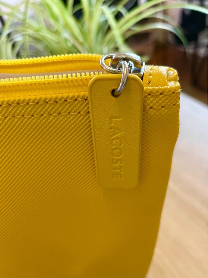 Grand sac cabas Lacoste jaune - photo numéro 3