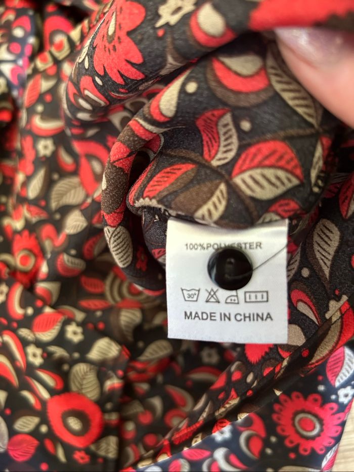 Chemise imprimée à manches longues Cerise Blue taille S jamais portée - photo numéro 10