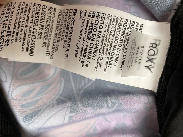 Boardshort noir et fleurs multicolores Roxy S - photo numéro 3