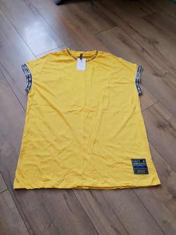 T-shirt manches courtes homme jaune et noir xxl Gangs