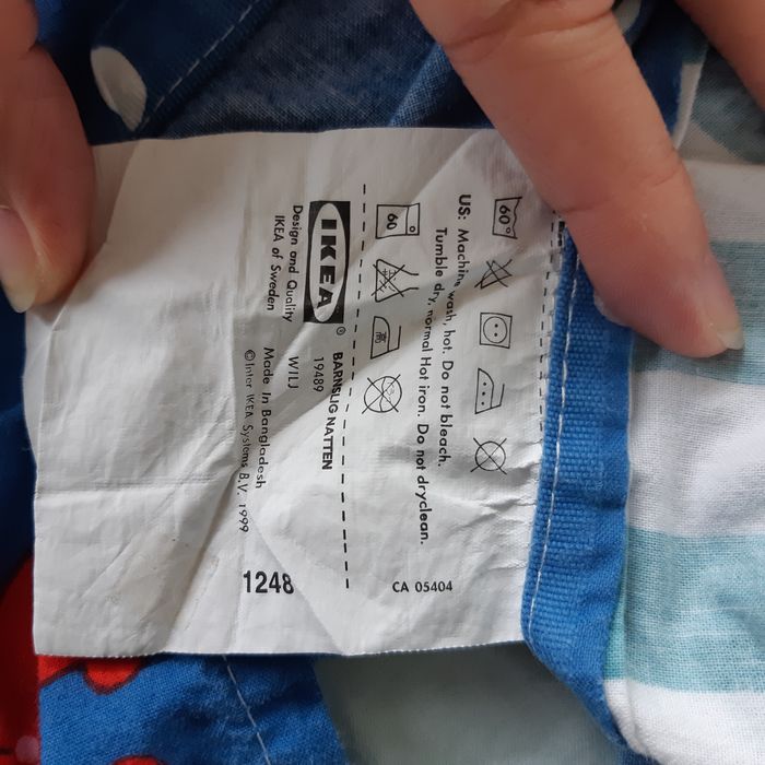 Housse couette 110x125 avec taie oreiller IKEA imprimé animaux - photo numéro 4