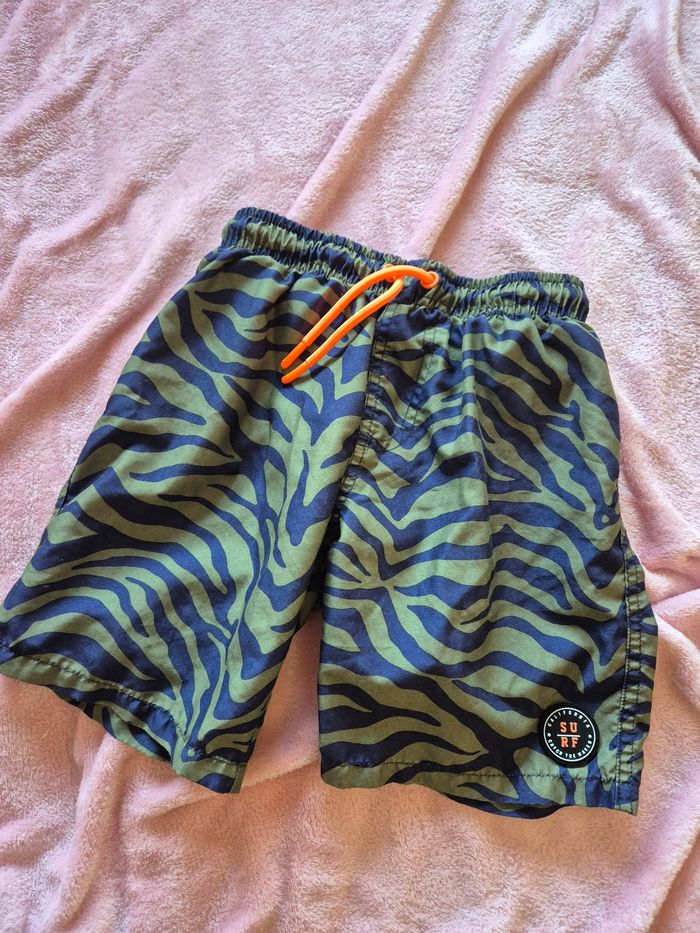 Short maillot tigré