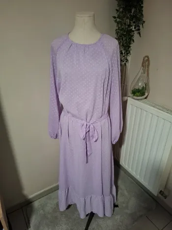 Longue robe legere lilas