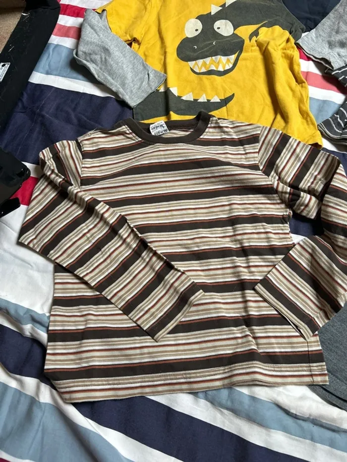 Lot de 4 t-shirts manches longues garçon - Taille 4 ans - photo numéro 2