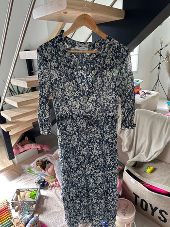 Robe longue à fleurs