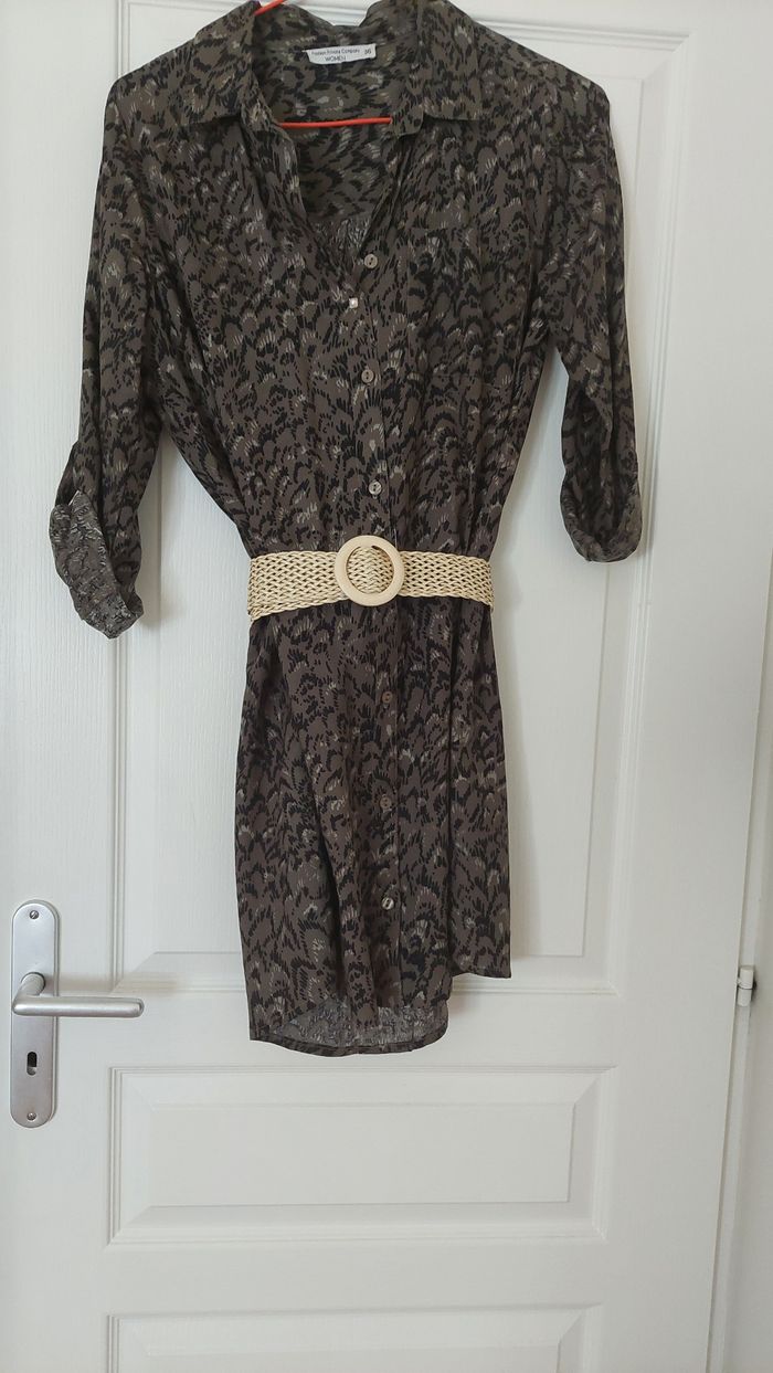 robe chemise kaki