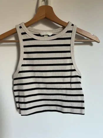 Top court rayé femme H&M