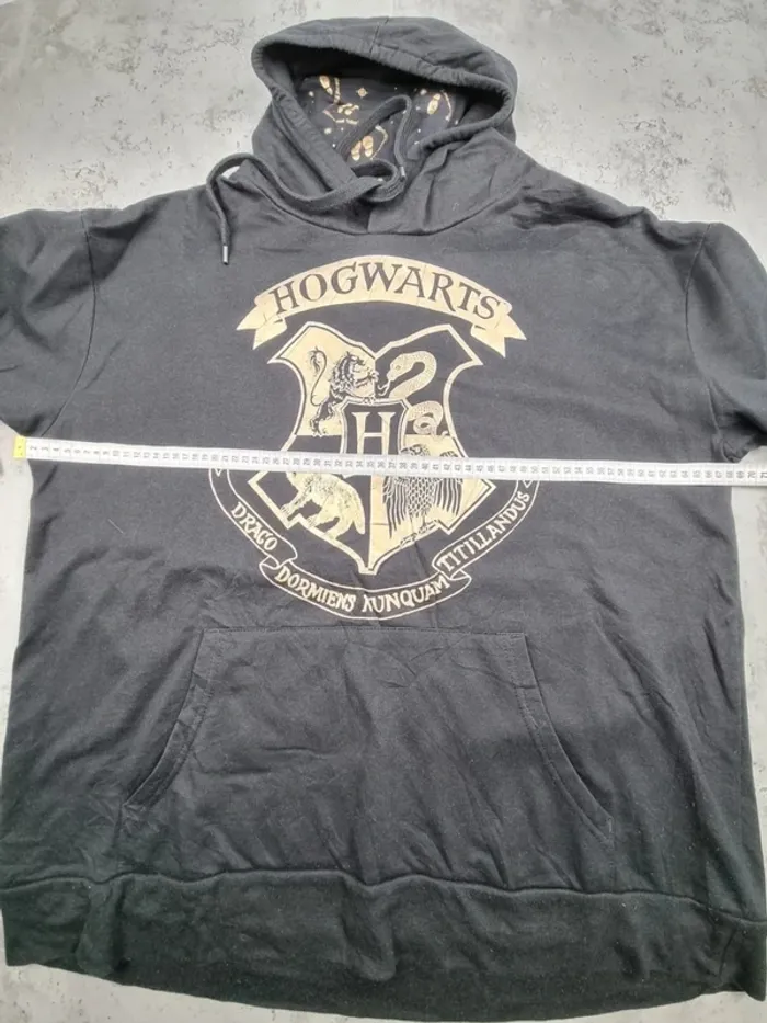 Pull à capuche Harry Potter noir/doré, XXL Hommes - photo numéro 9