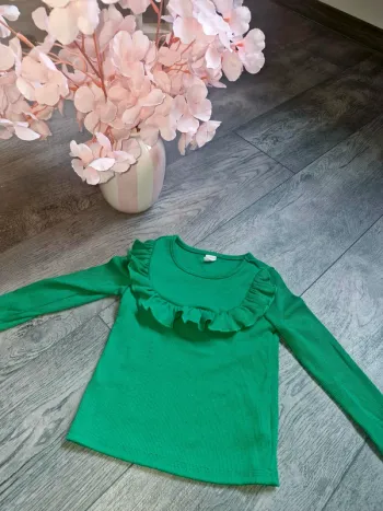 T-shirt manche longue verte